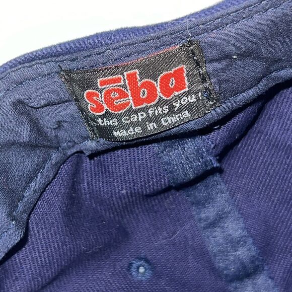 Seba Miller Light Miller Time Ball Cap Blue Racing Flag Dad Baseball Hat Vintage - Picture 7 of 7